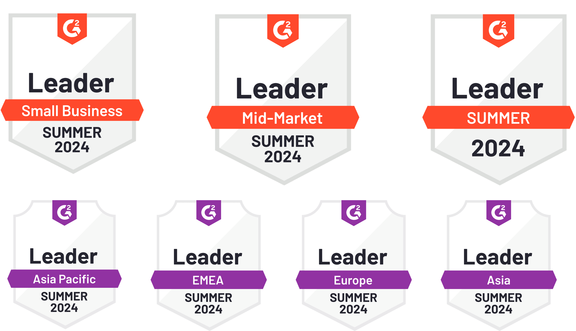 G2 Summer Reports 2024 badges