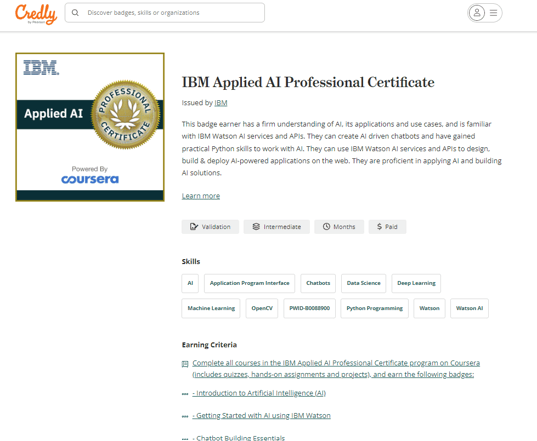 IBM badge