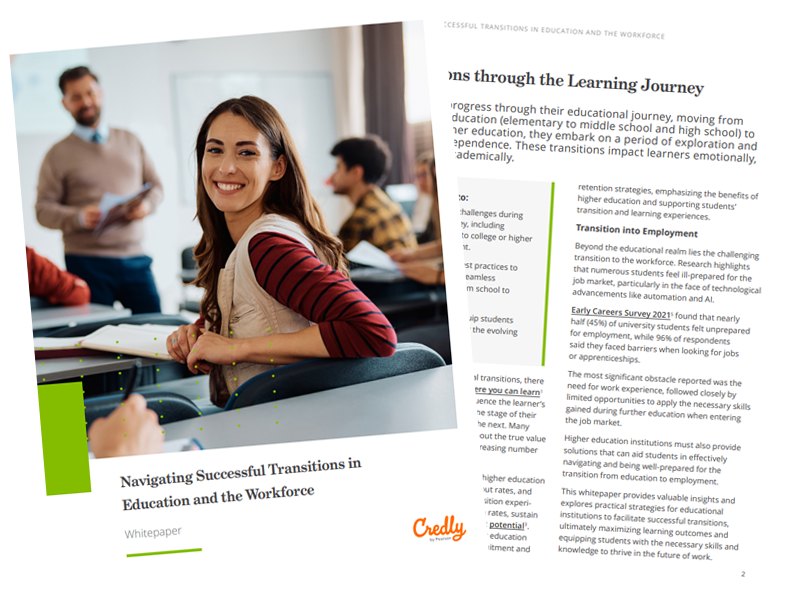 Navigating Successful Transitions in Education and the Workforce Cover and first page